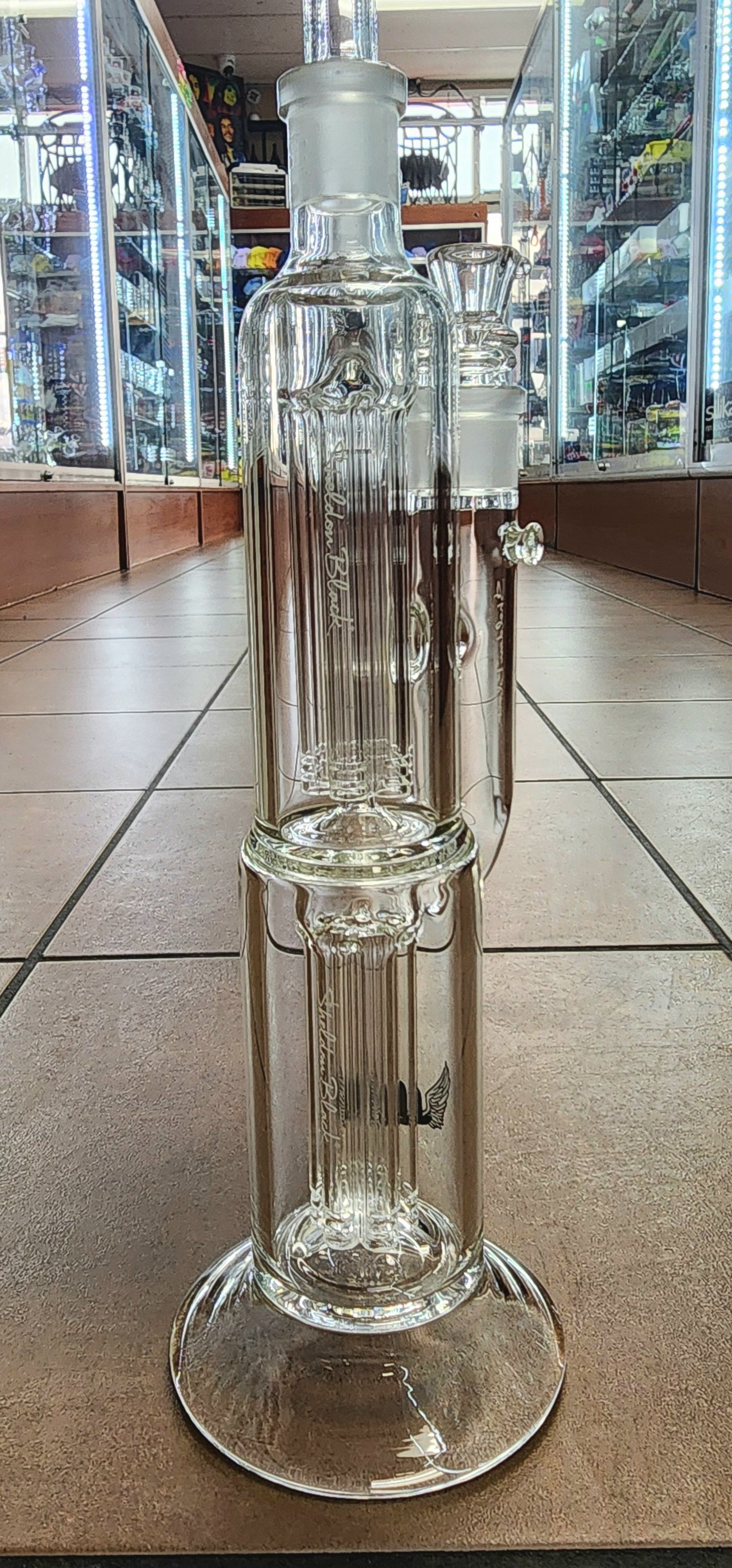 Sheldon Black Double Bubbler