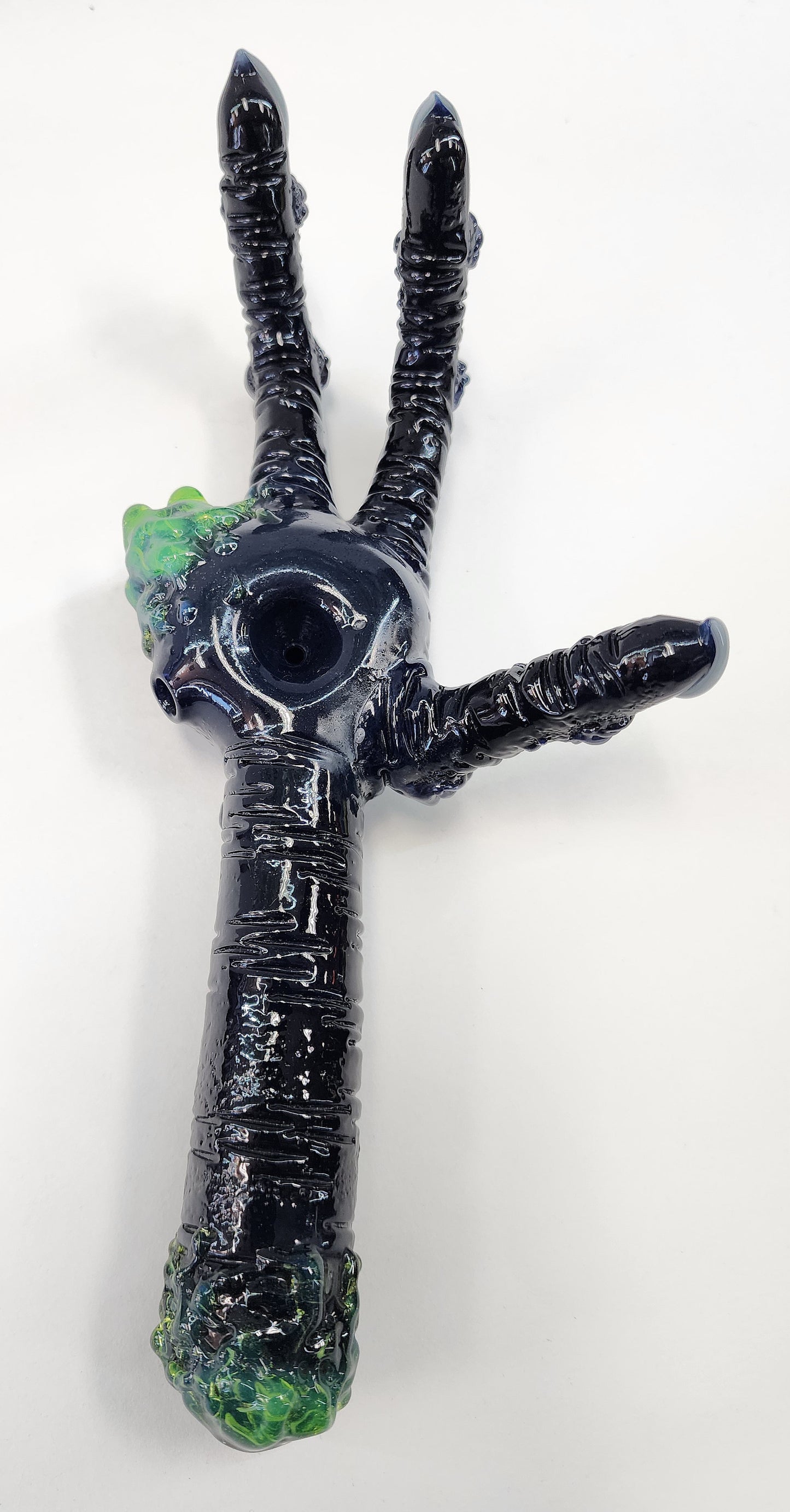 Rated R Glass Alien Hand Pipe