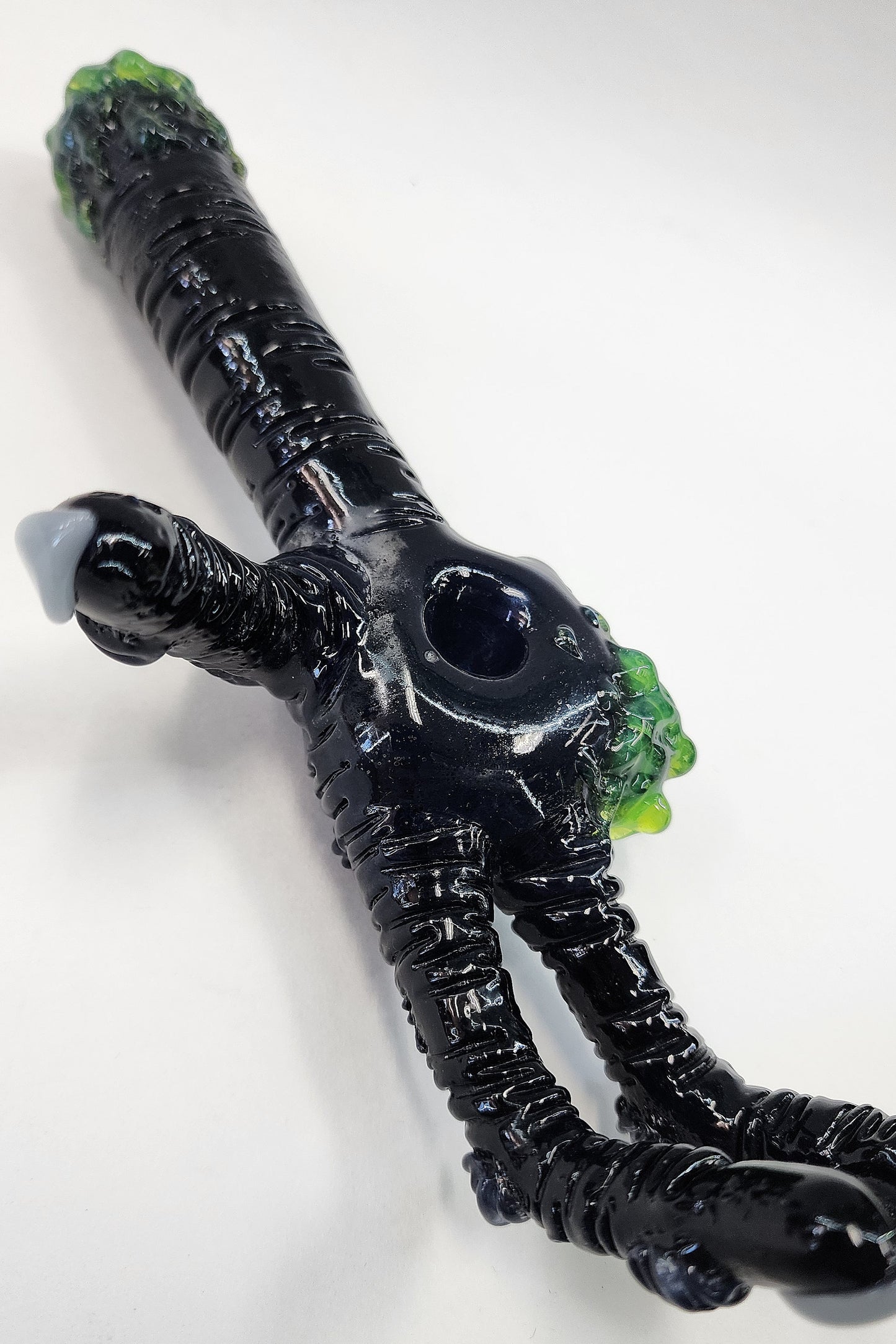 Rated R Glass Alien Hand Pipe