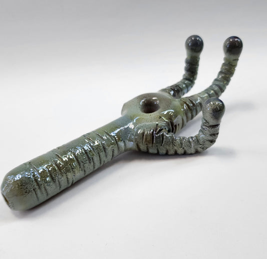 Rated R Glass Alien Hand Pipe