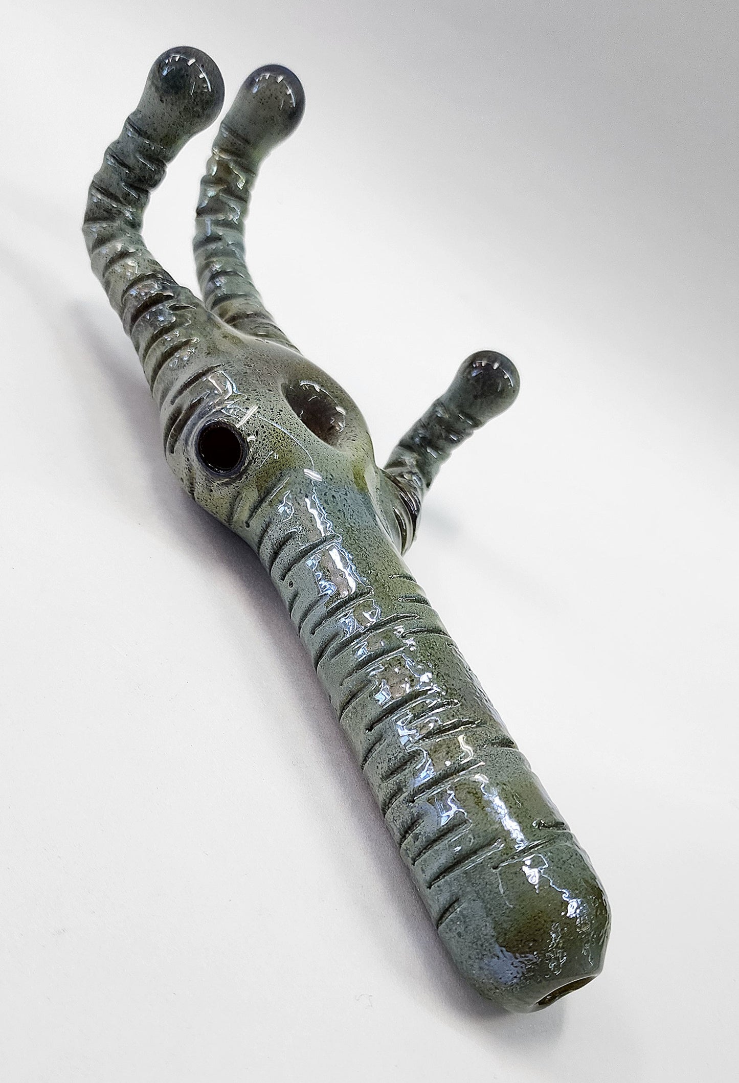 Rated R Glass Alien Hand Pipe