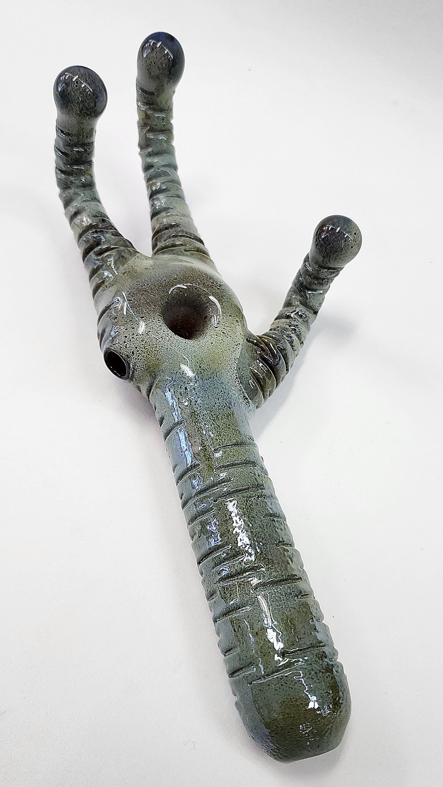 Rated R Glass Alien Hand Pipe