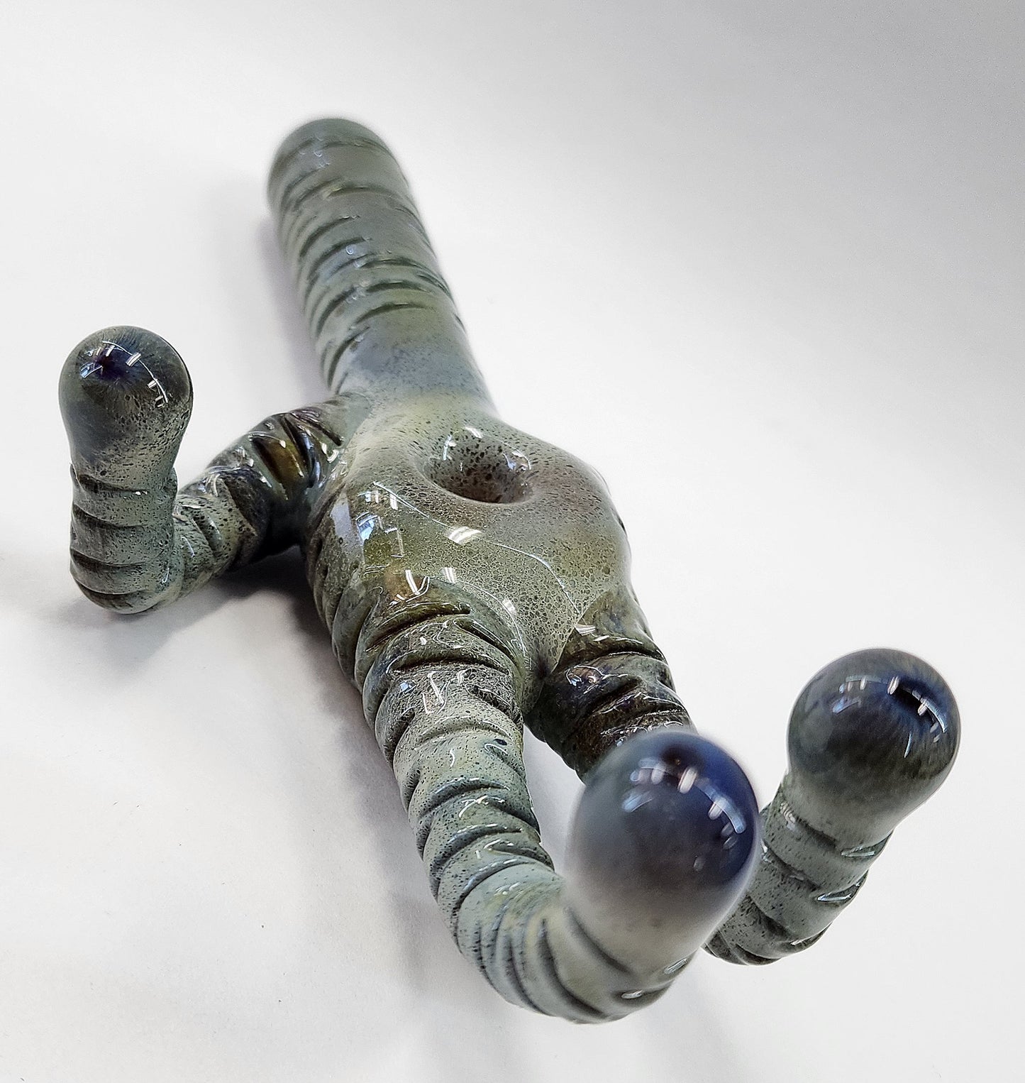 Rated R Glass Alien Hand Pipe