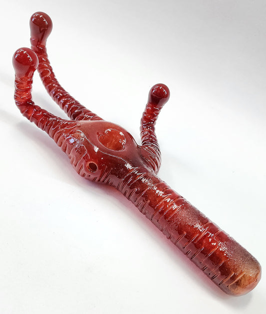 Rated R Glass Alien Hand Pipe