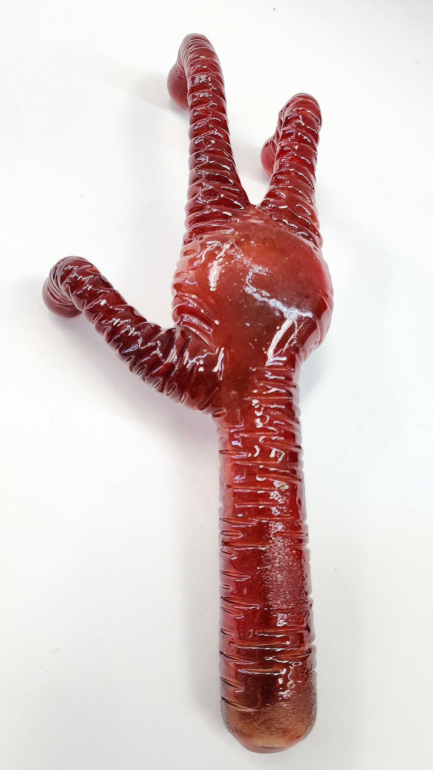 Rated R Glass Alien Hand Pipe