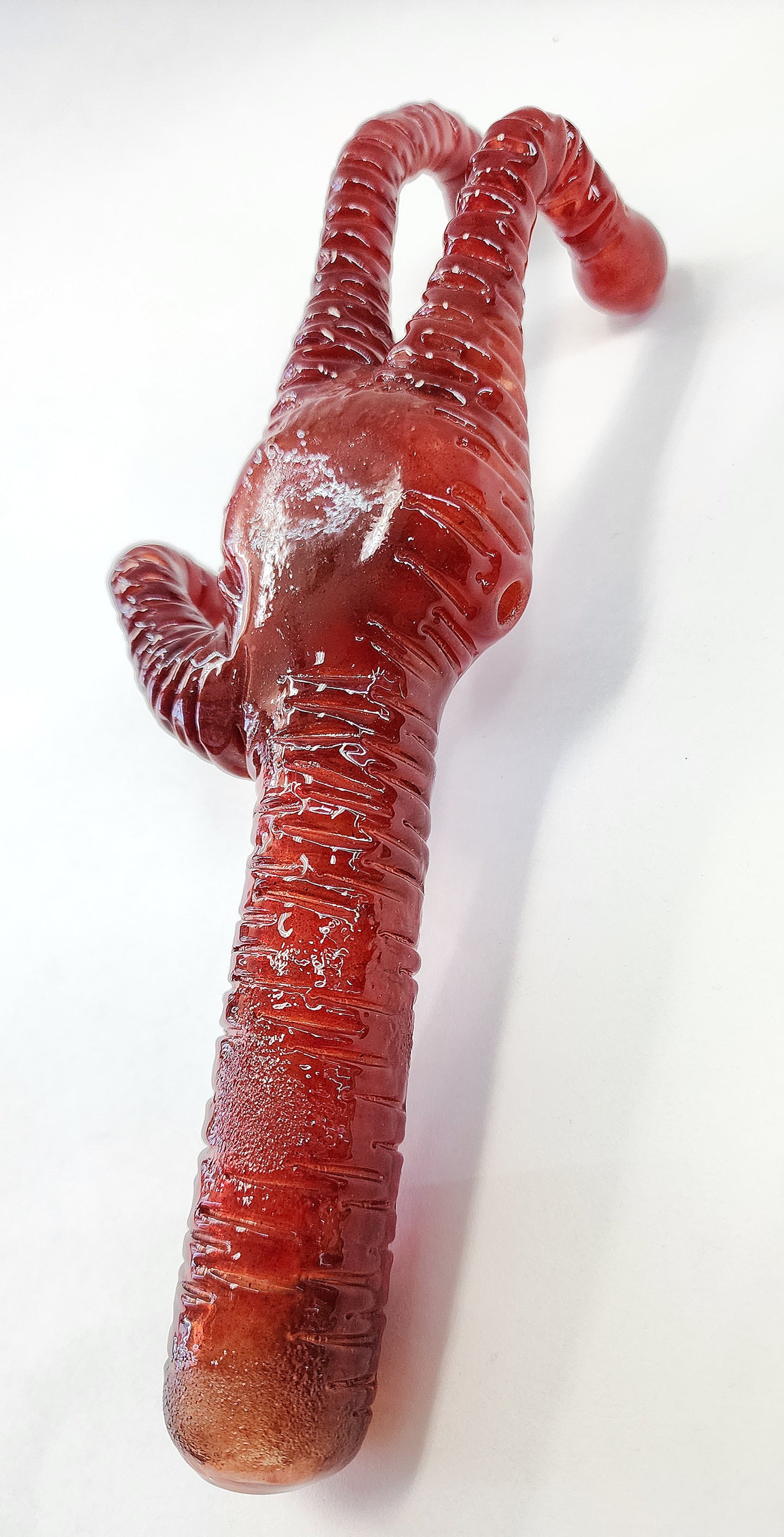 Rated R Glass Alien Hand Pipe