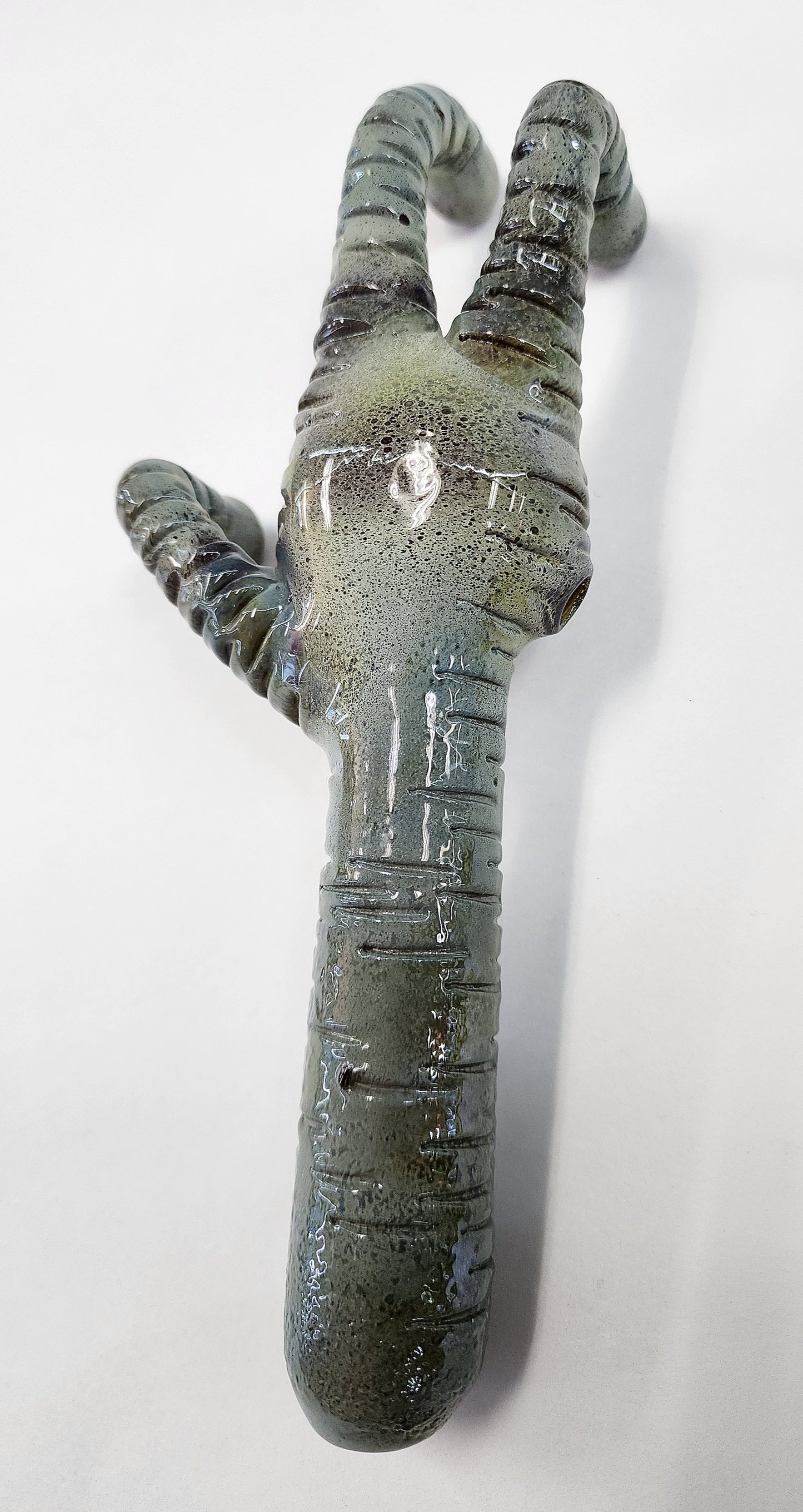 Rated R Glass Alien Hand Pipe