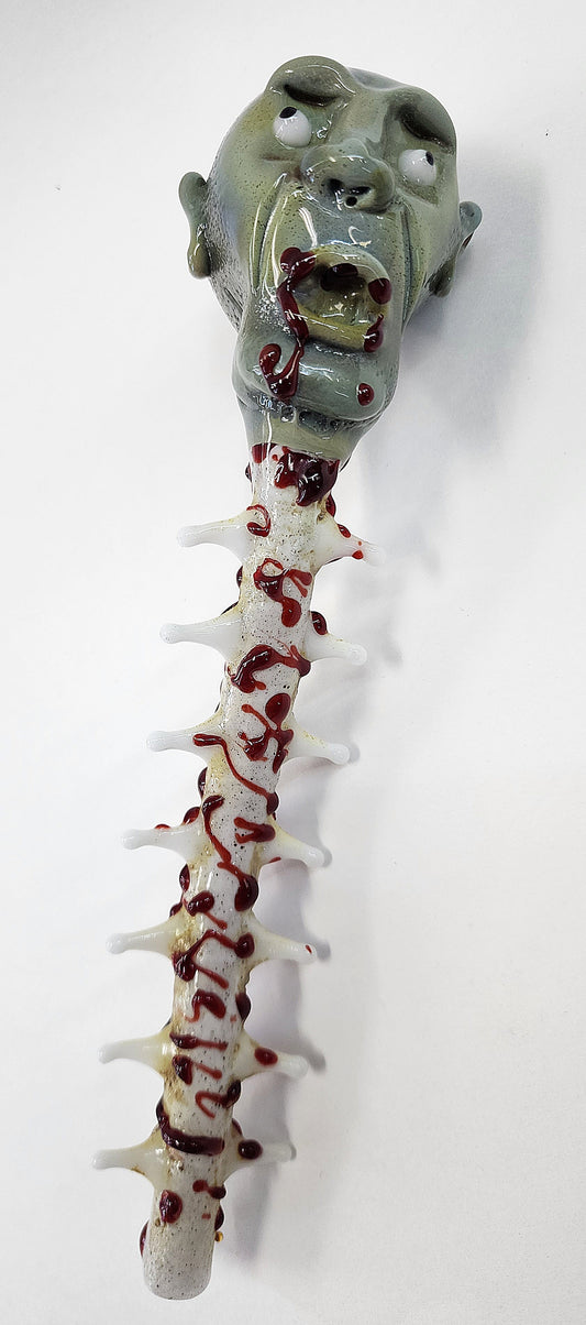 Rated R Glass Skull/Spine Pipe