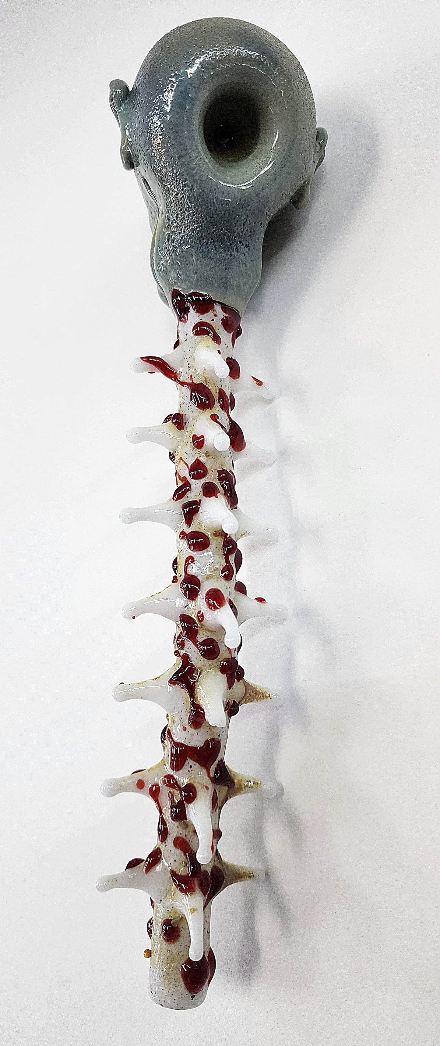 Rated R Glass Skull/Spine Pipe
