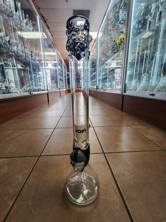 Dave "Popa" Popowitz Raiders Glass Beaker Bong