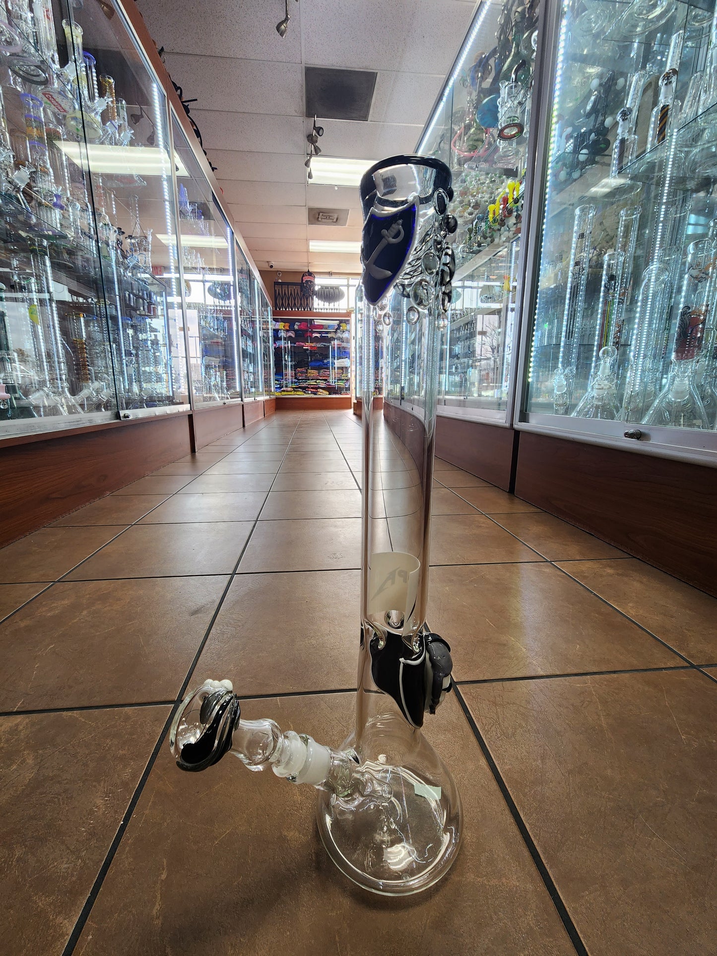 Dave "Popa" Popowitz Raiders Glass Beaker Bong