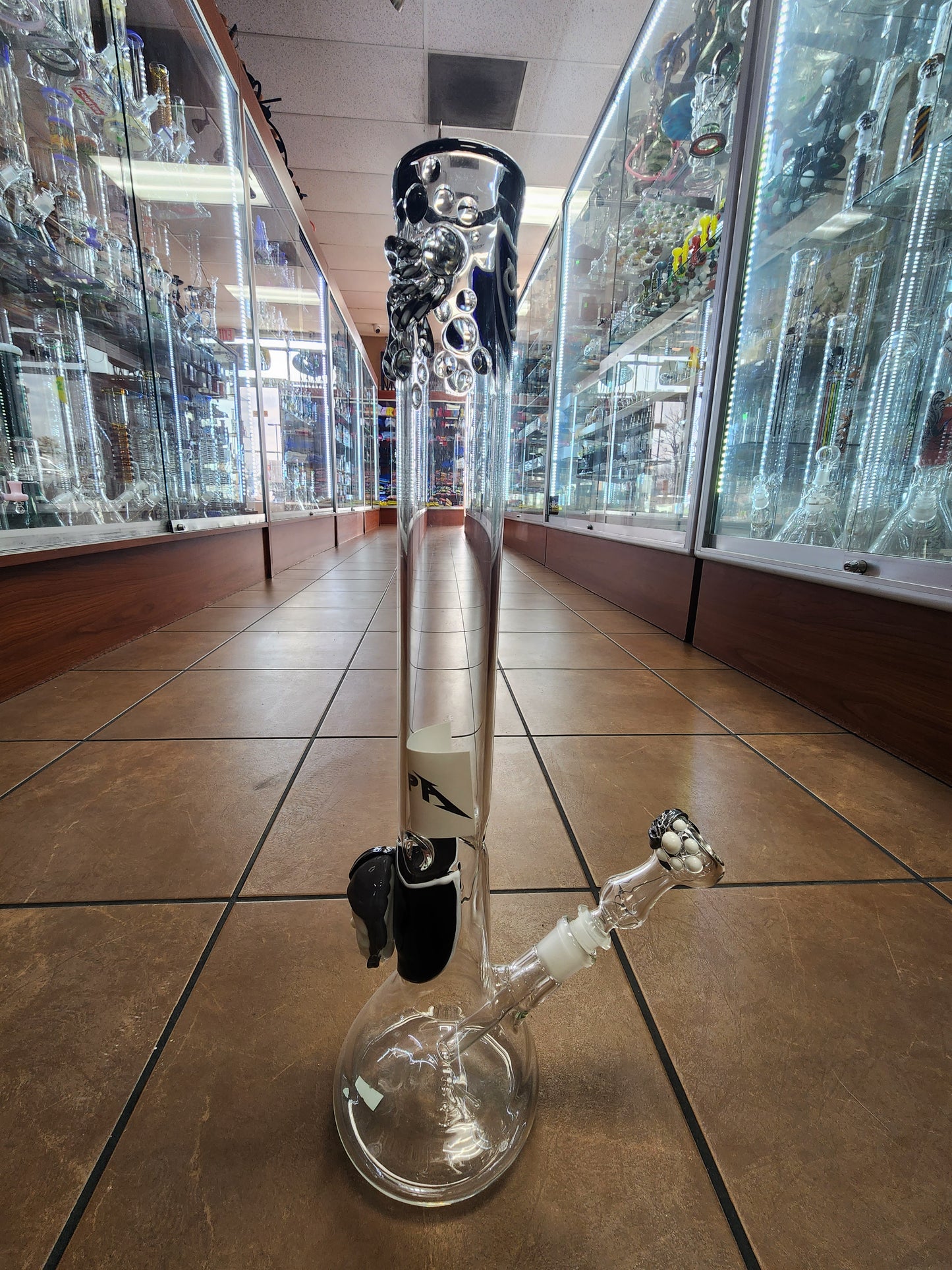 Dave "Popa" Popowitz Raiders Glass Beaker Bong