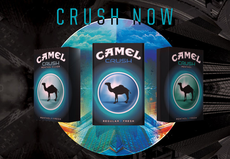 new camel crush tobacco