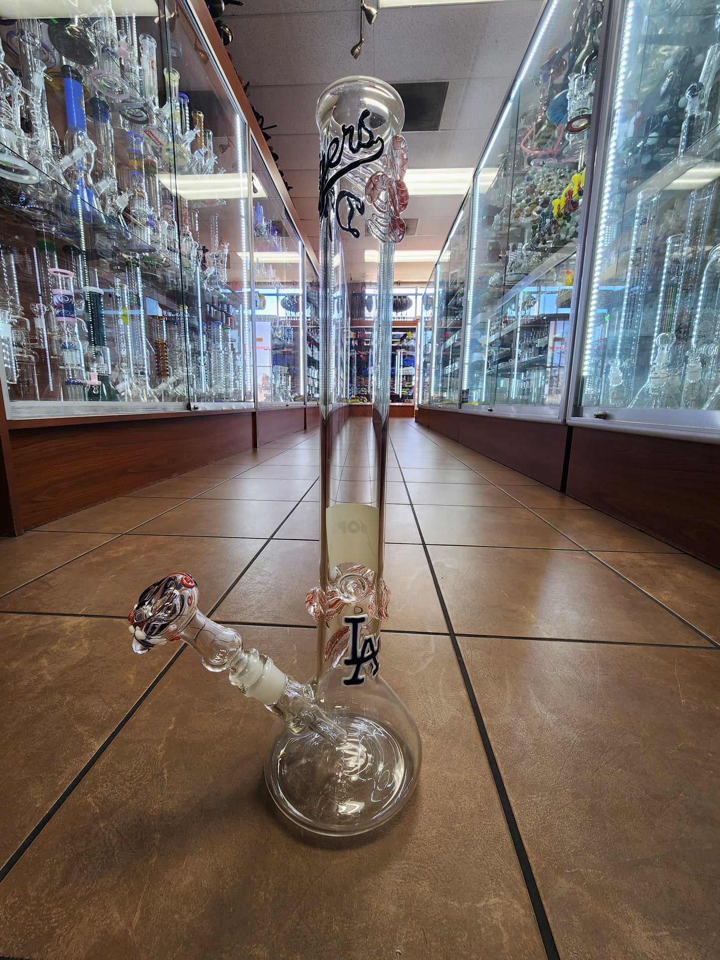 Dave "Popa" Popowitz Dodgers Beaker Bong