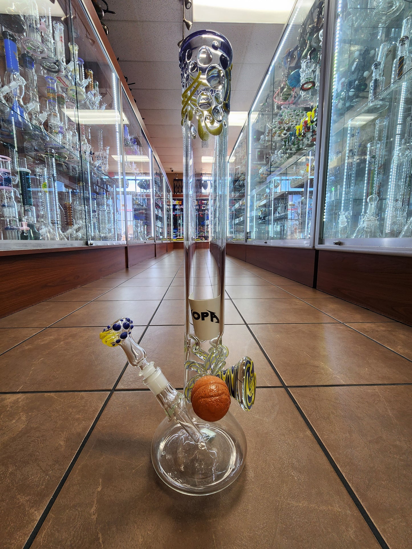 Dave "Popa" Popowitz LA Lakers Beaker Bong